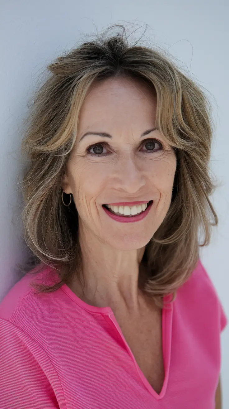 Hair Color & Winter Hairstyles for Women Over 40: 2025-2026 Feathered Shoulder-Length Layers