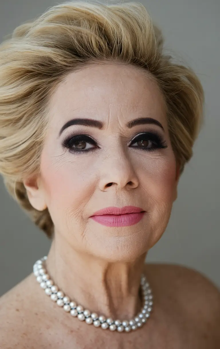 Hair Color & Winter Hairstyles for Women Over 50: 2025-2026 High-Volume Blonde with Glamorous Finish
