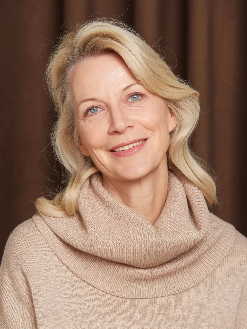 Hair Color & Winter Hairstyles for Women Over 50: 2025-2026 Soft Blonde Layers with a Relaxed Finish