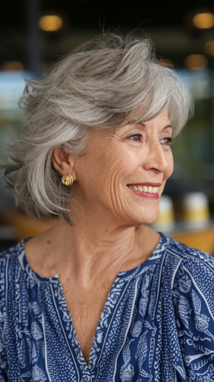 Hair Color & Winter Hairstyles for Women Over 60: 2025-2026 Soft Silver Layers
