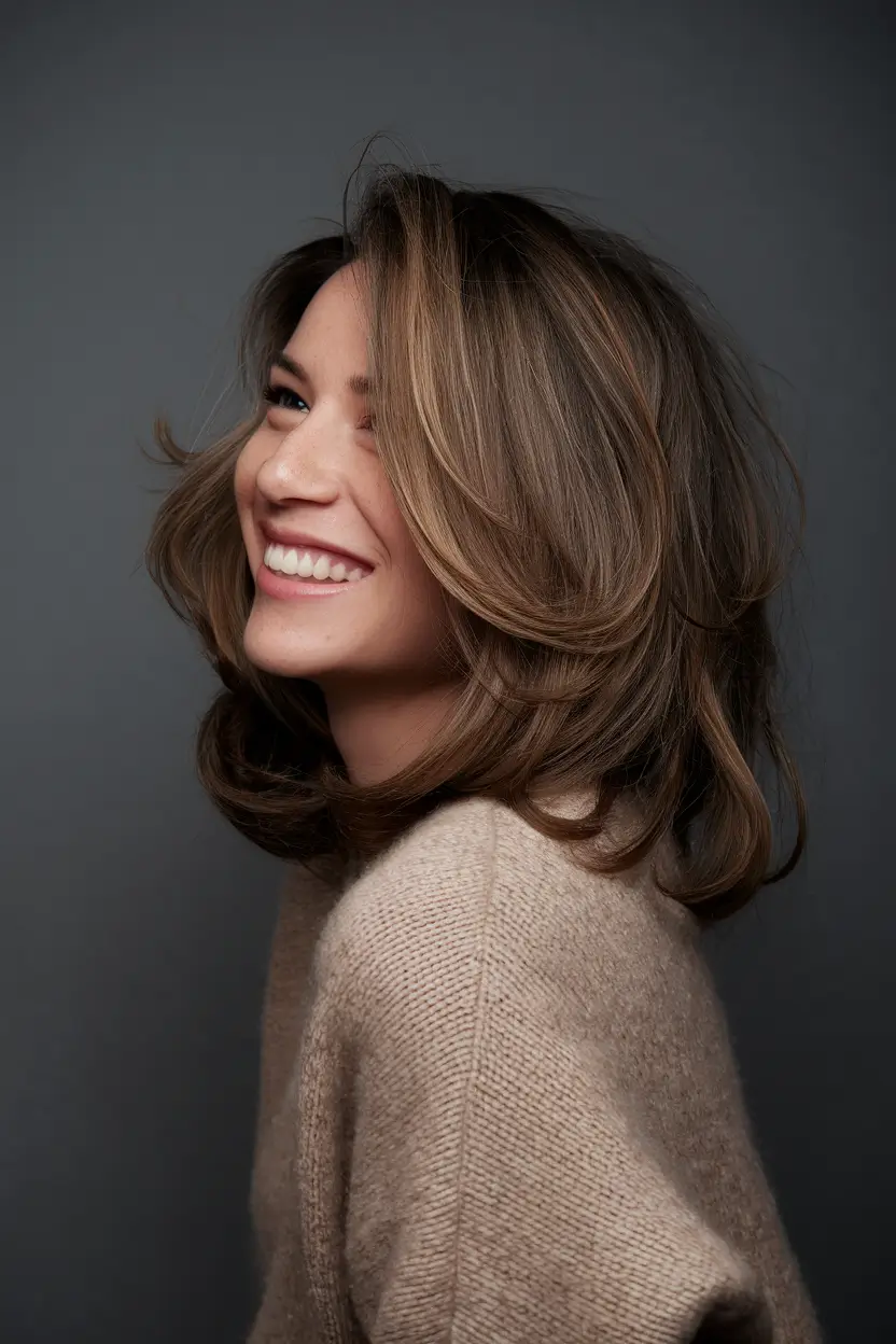 Hair Colors Ideas for Winter 2025-2026 Dimensional Brunette Layers