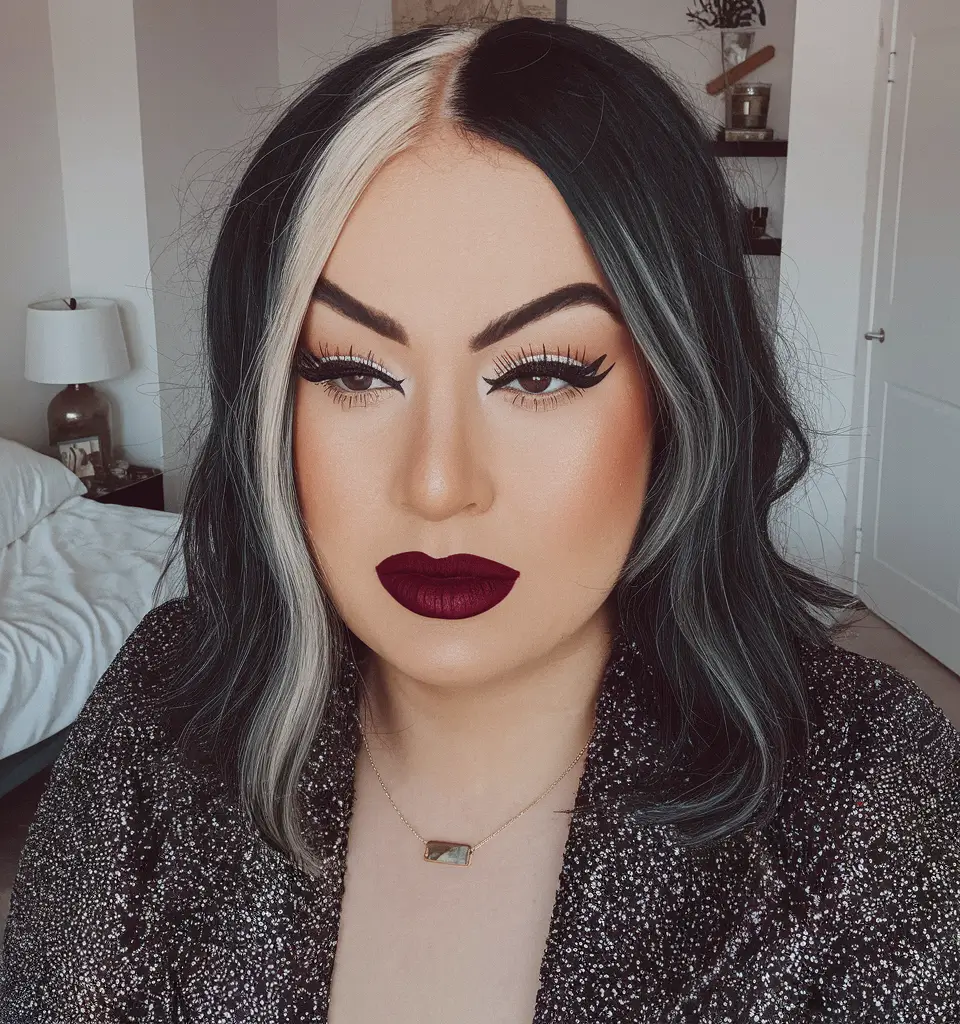 Haircuts to Try in October 2025 Two-Tone Statement Bob