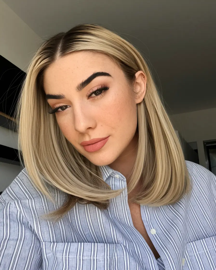 Modern Winter Haircuts Guide 2025-2026 Classic Blonde Lob