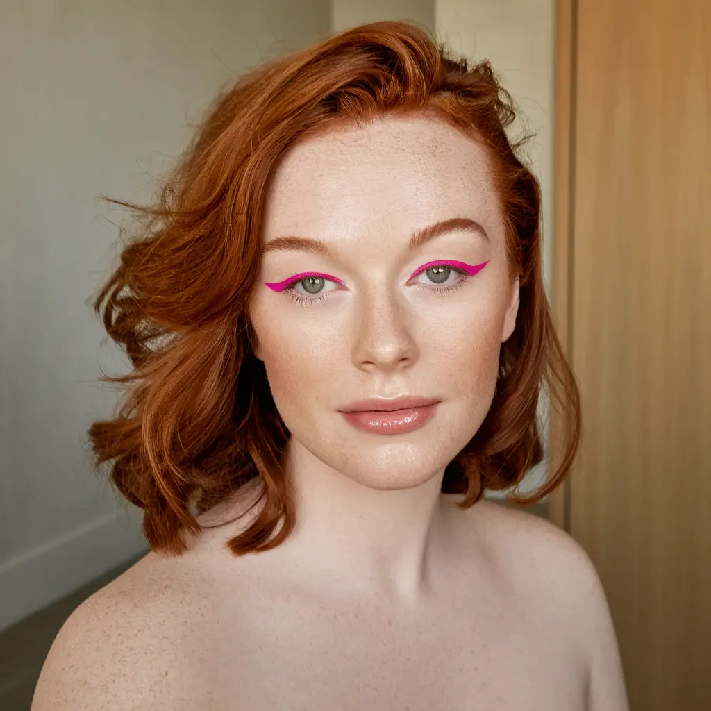 Modern Winter Haircuts Guide 2025-2026 Fiery Short Copper Waves