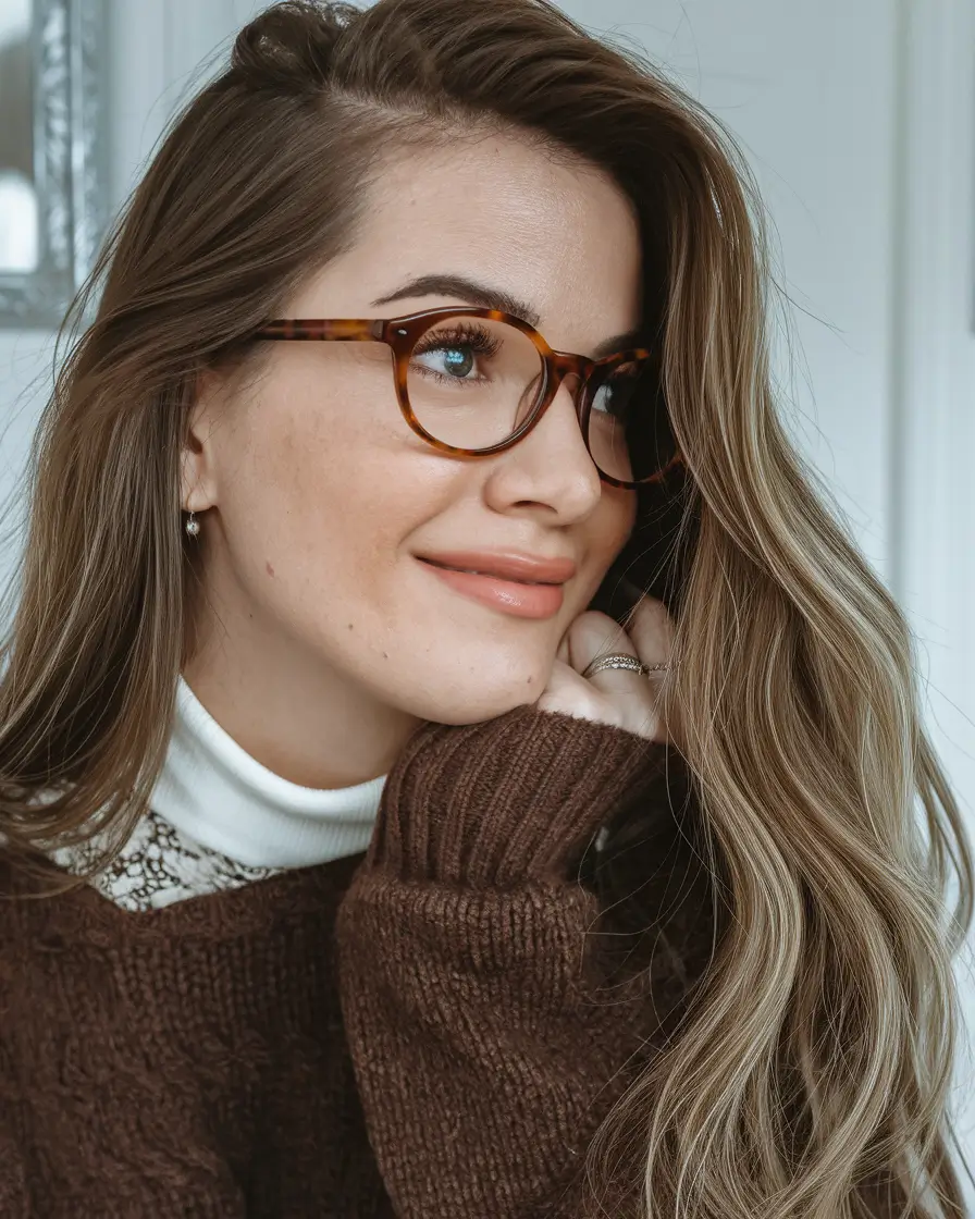 Modern Winter Haircuts Guide 2025-2026 Soft Waves with Honey Highlights