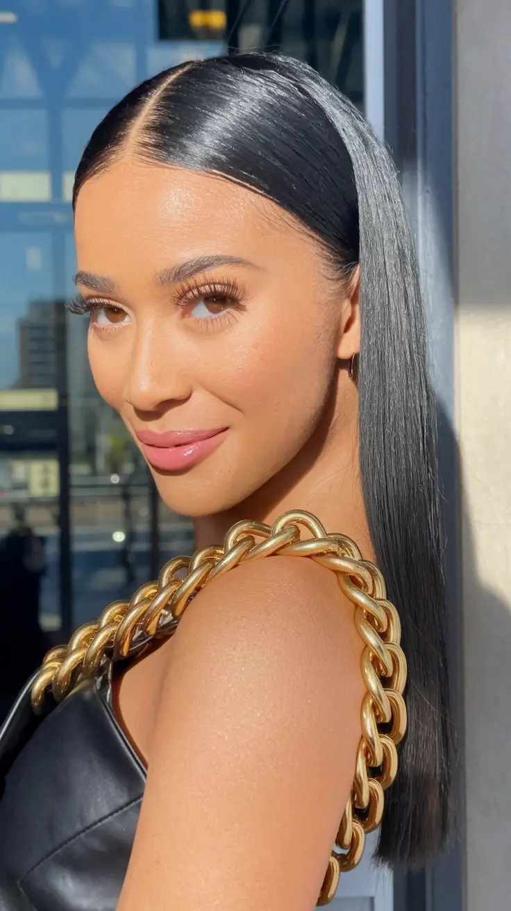 Modern Winter Haircuts Guide 2025-2026 Ultra Sleek Middle Part