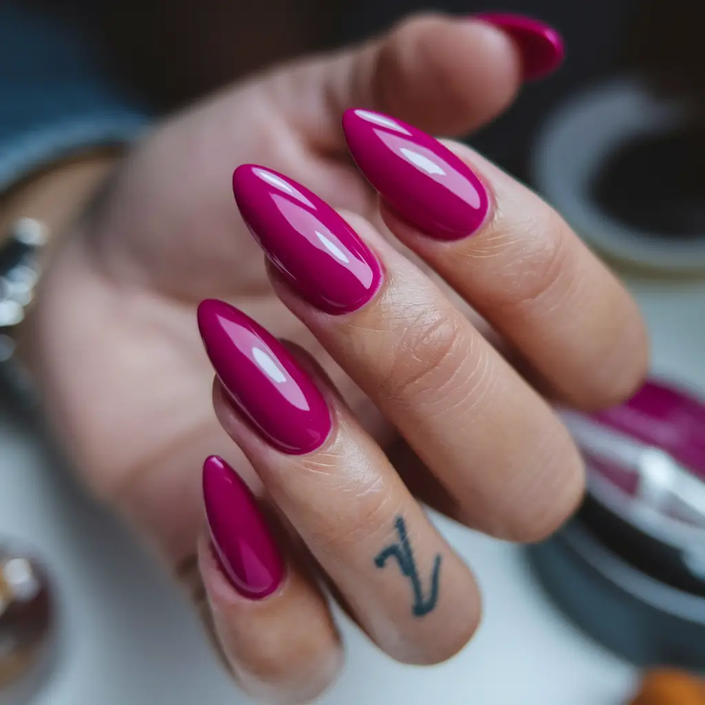 NEW Fall 2025 Nail Color Trends Bold Magenta Confidence
