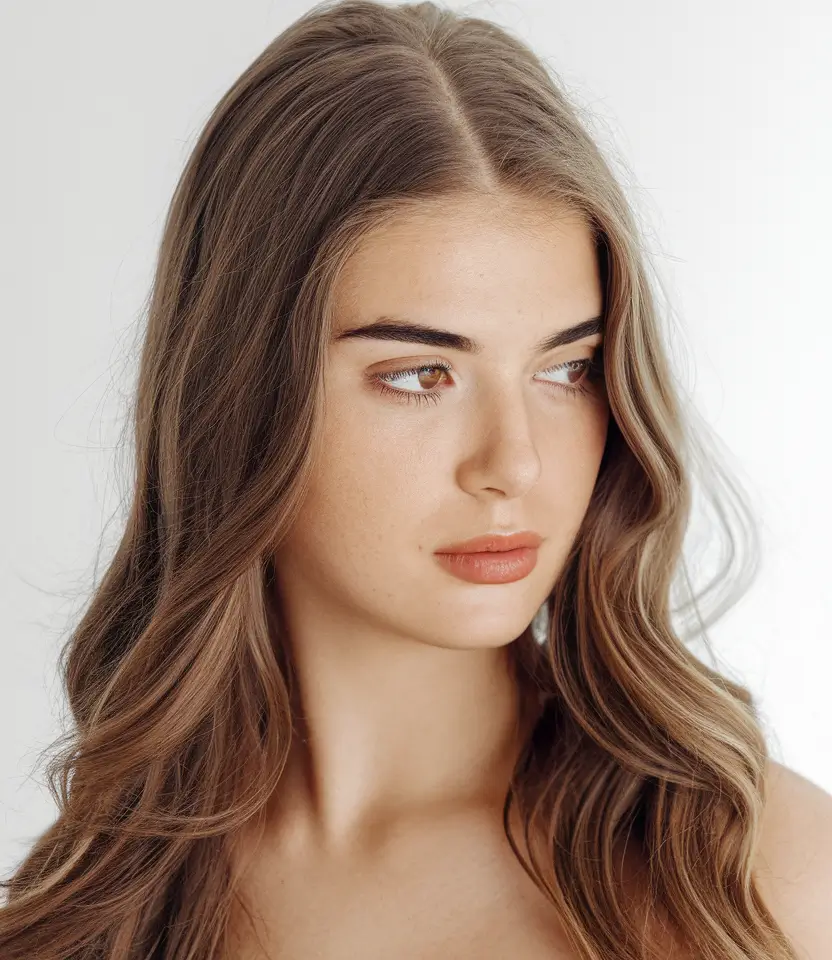 October 2025 Fall Hair Color Trends Soft Ash Brown Waves