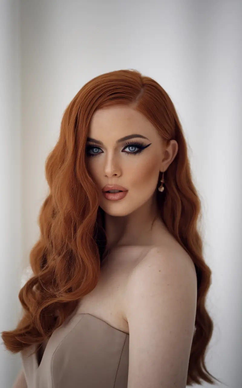 October 2025 Fall Hair Color Trends Classic Copper Waves