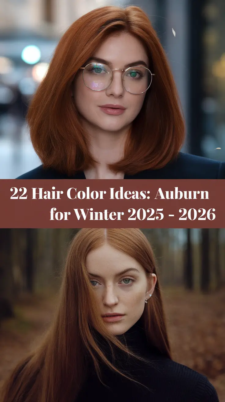 Hair Color Ideas: Auburn for Winter 2025 – 2026 That Will Inspire Your Next Look