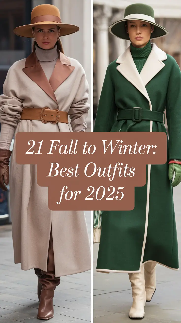 Fall to Winter: Best Outfits for 2025 – Chic & Classy Style Ideas