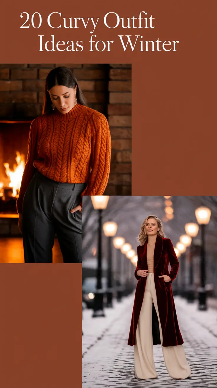 Curvy Outfit Ideas for Winter 2025–2026: Elegant and Casual Plus Size Inspo