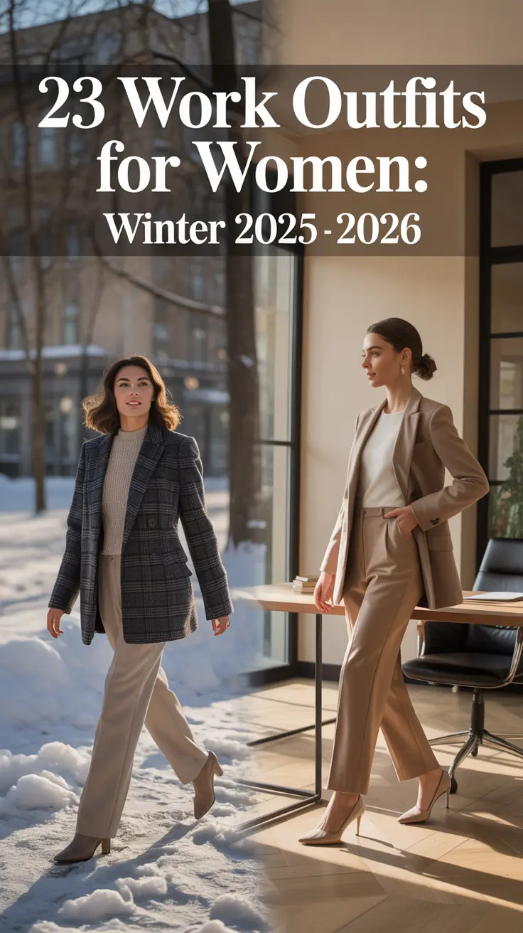 Work Outfits for Women: Winter 2025 - 2026 — Classy & Cozy Ideas for Chic Office Style