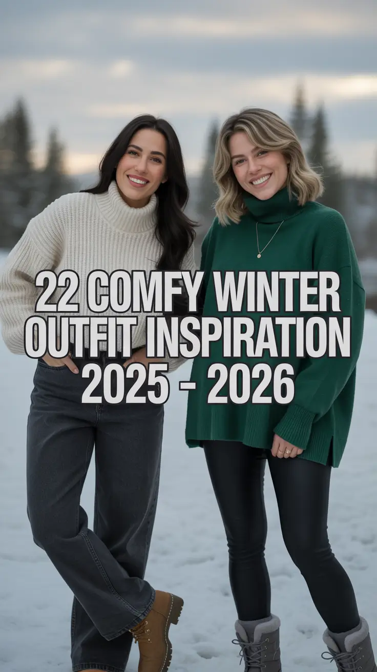 Comfy Winter Outfit Inspiration 2025 – 2026: Cozy & Cute Ideas for Every Lazy Day