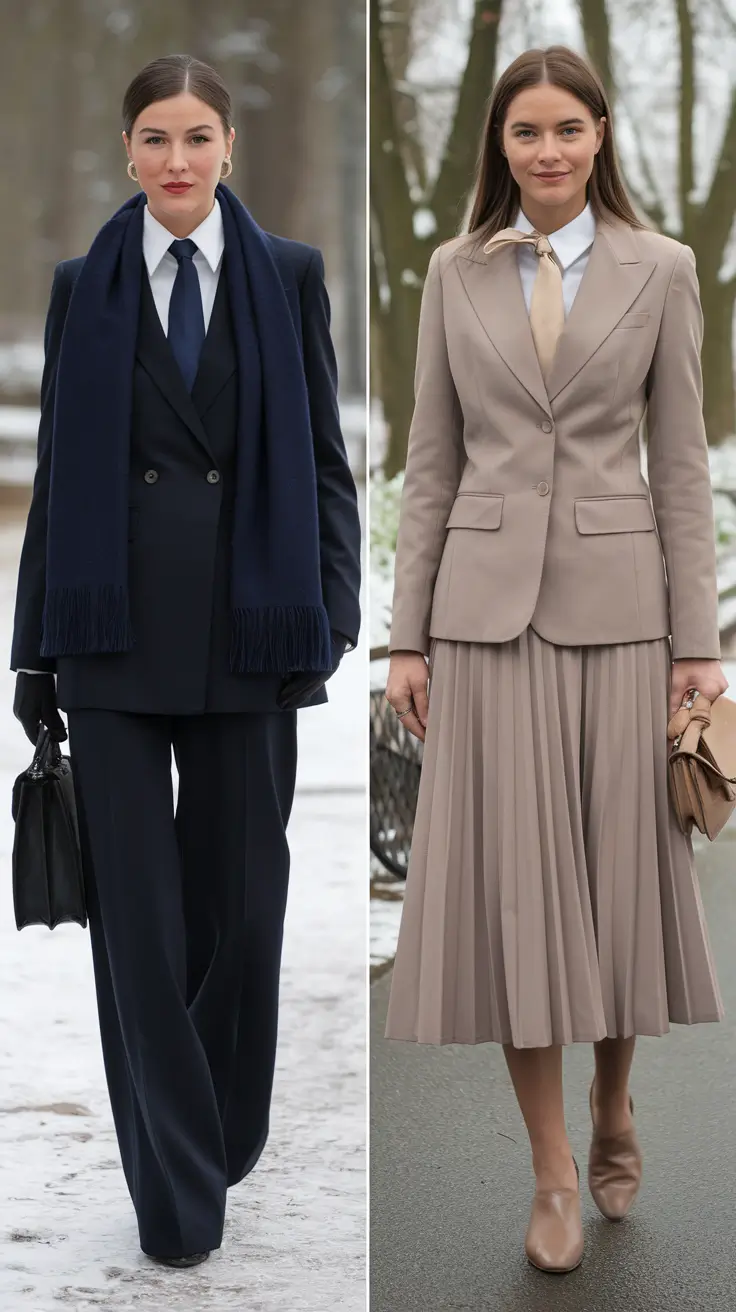 Stylish Winter Office Outfits Inspiration 2025 - 2026: Chic & Classy Ideas for Women