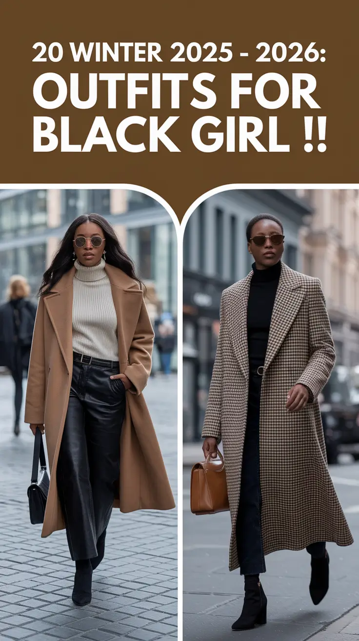 Winter 2025 – 2026: Outfits for Black Girl That Define Elegant Cold-Weather Fashion