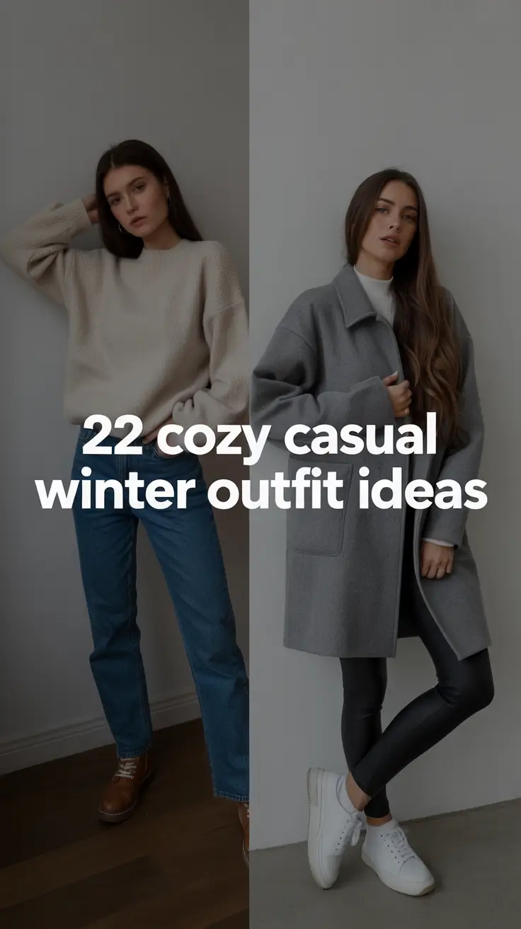 Cozy Casual Winter Outfit Ideas 2025 – 2026: Chic & Comfy Looks for Women
