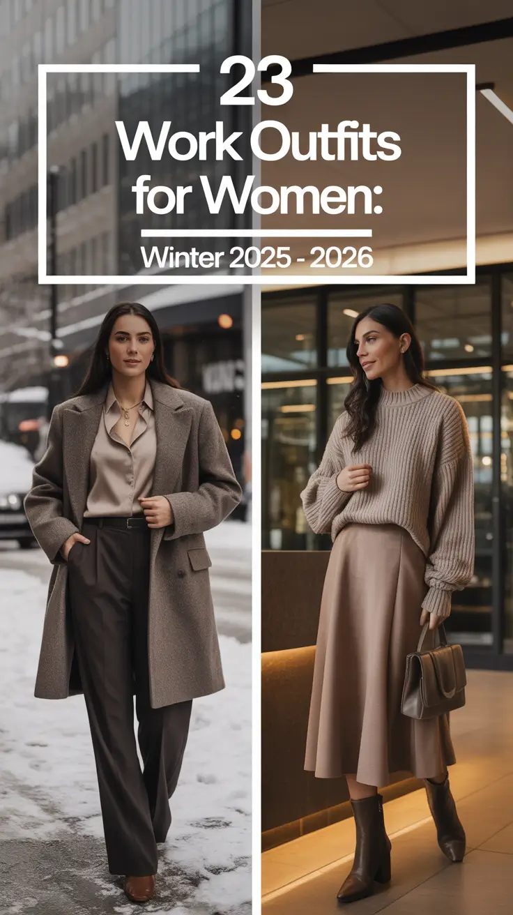 Work Outfits for Women: Winter 2025 - 2026 — Classy & Cozy Ideas for Chic Office Style