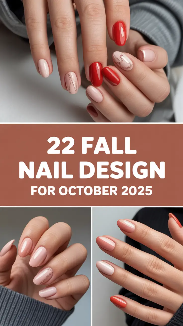 Fall Nail Design for October 2025: Trendy Ideas, Halloween Colors & Cute Almond Looks