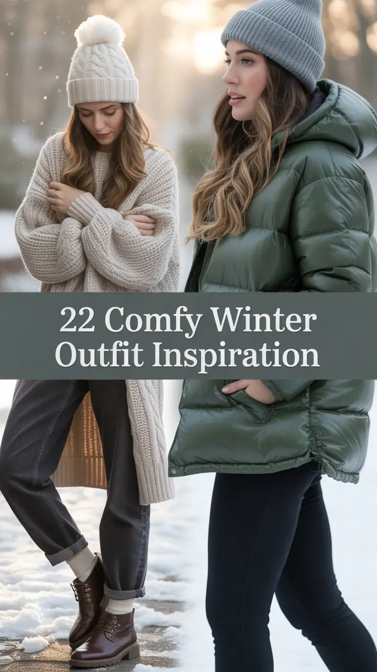 Comfy Winter Outfit Inspiration 2025 – 2026: Cozy & Cute Ideas for Every Lazy Day