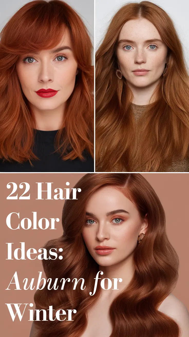 Hair Color Ideas: Auburn for Winter 2025 – 2026 That Will Inspire Your Next Look