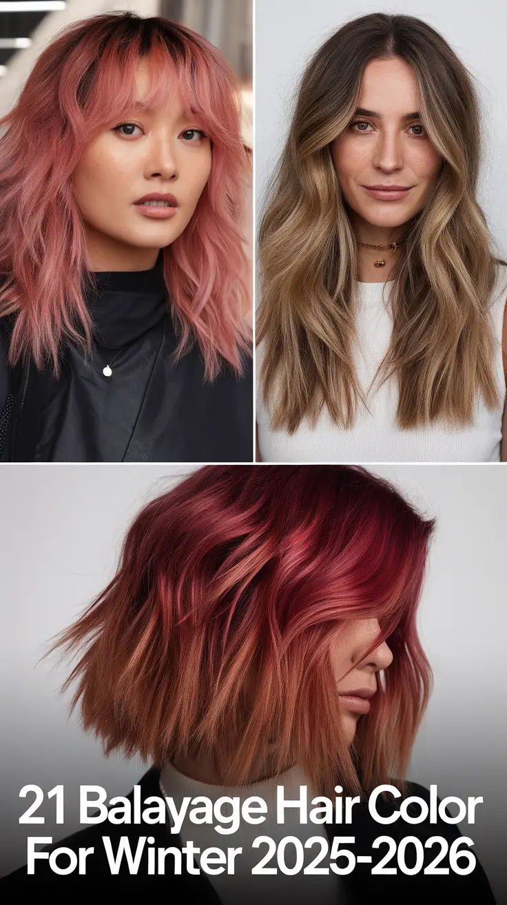 Balayage Hair Color for Winter 2025–2026: Chic Ideas for Brunettes and Blondes