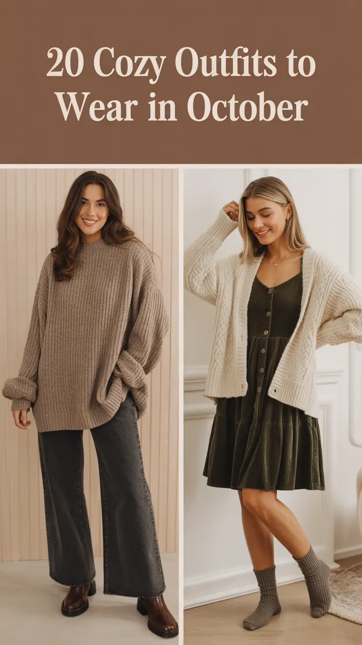Cozy Outfits to Wear in October 2025 – Cute & Casual Ideas for Women
