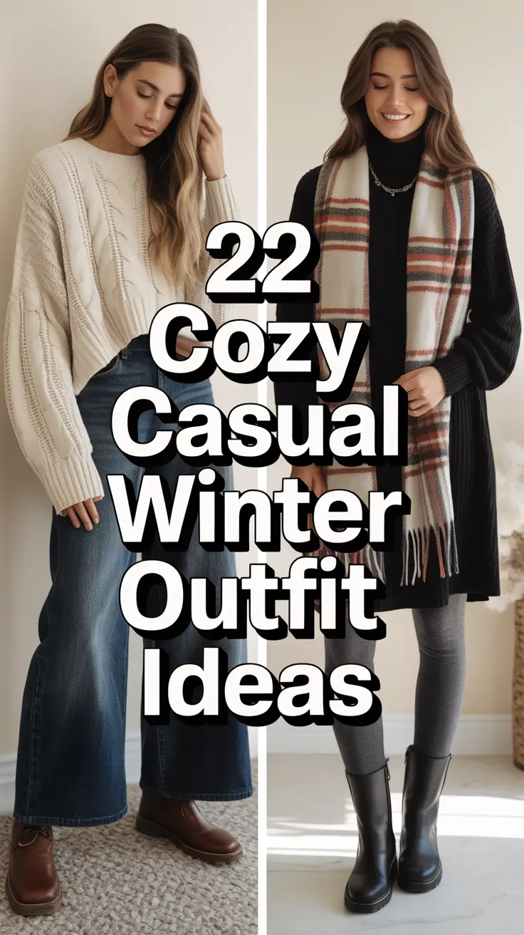 Cozy Casual Winter Outfit Ideas 2025 – 2026: Chic & Comfy Looks for Women