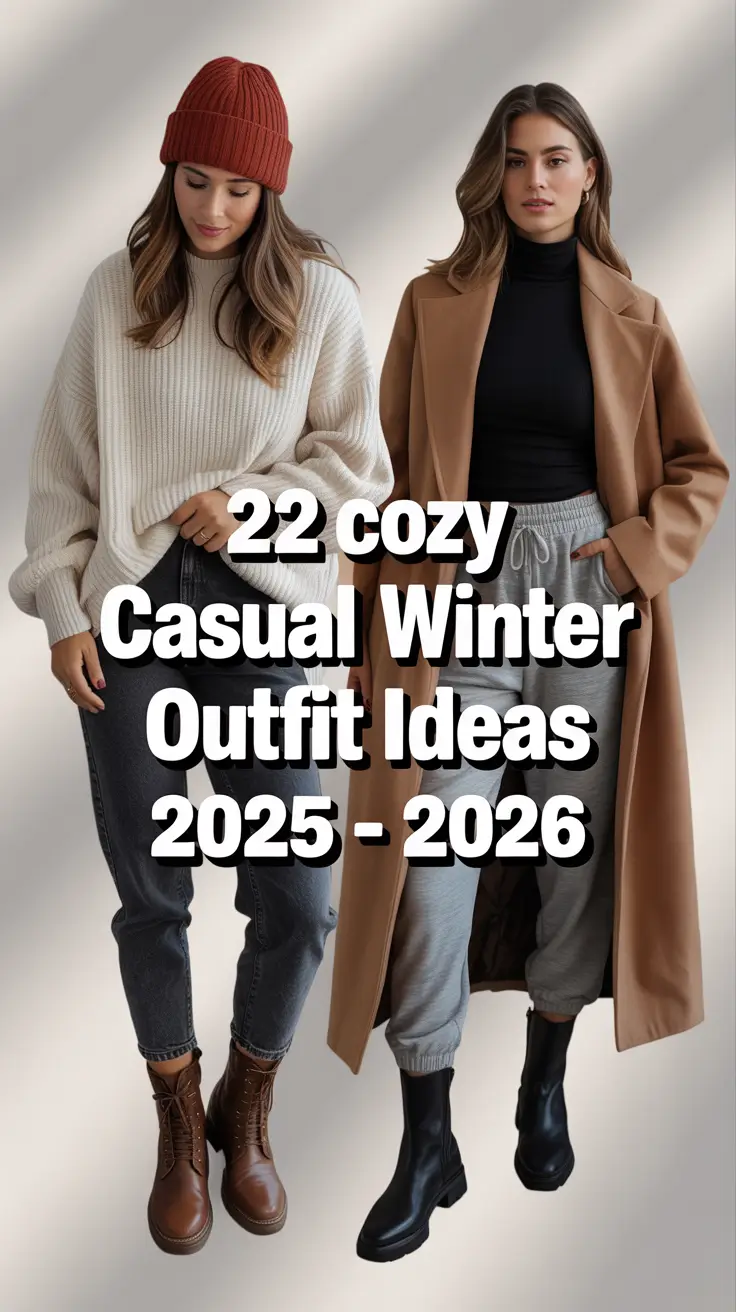 Cozy Casual Winter Outfit Ideas 2025 – 2026: Chic & Comfy Looks for Women