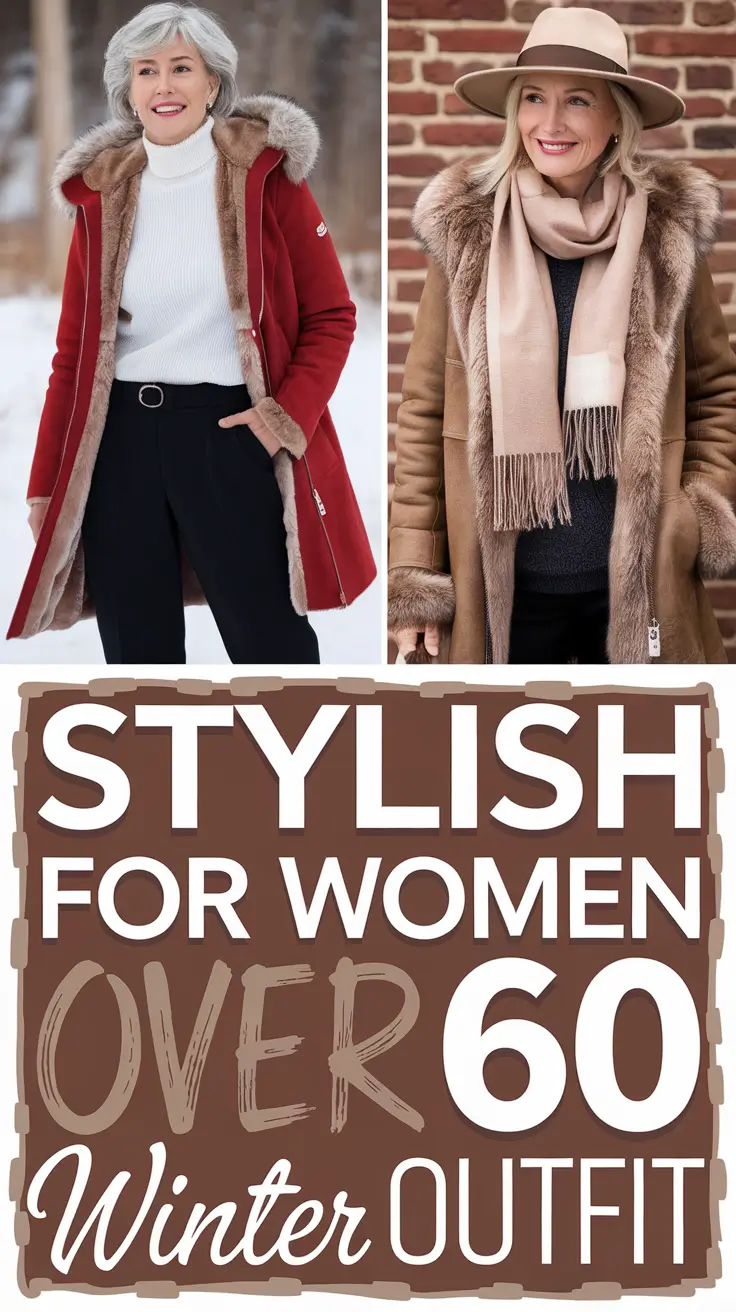 Stylish for Women Over 60 Winter Outfit 2025–2026: Elegant & Casual Ideas for Women