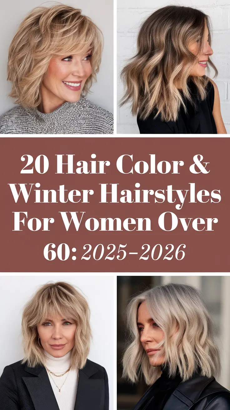 Hair Color & Winter Hairstyles for Women Over 60: 2025–2026 – Stylish Short & Natural Hair Trends