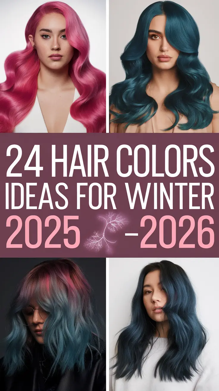 Hair Colors Ideas for Winter 2025–2026: Cool Trends for Blondes and Brunettes