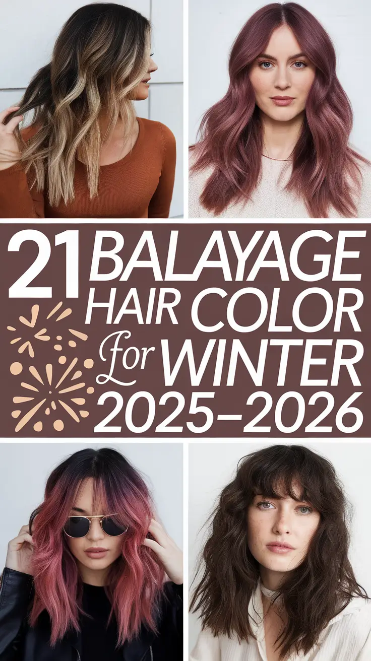 Balayage Hair Color for Winter 2025–2026: Chic Ideas for Brunettes and Blondes