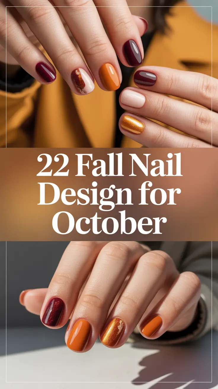 Fall Nail Design for October 2025: Trendy Ideas, Halloween Colors & Cute Almond Looks