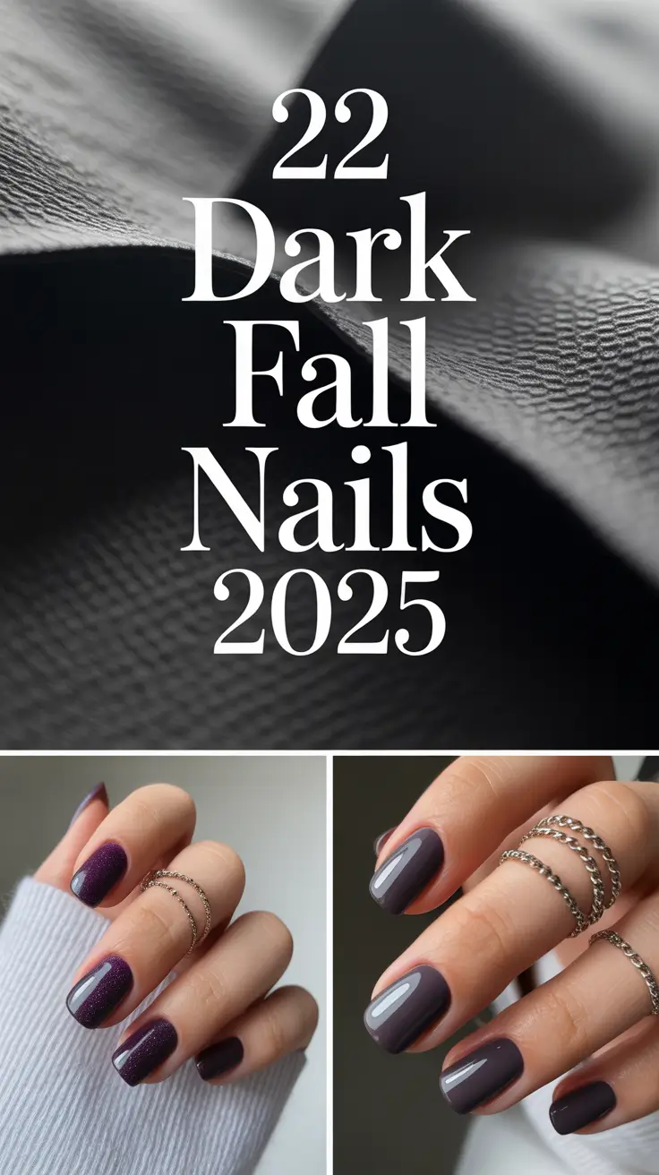 Dark Fall Nails 2025: Stunning Designs, Colors & Acrylic Inspo for Autumn
