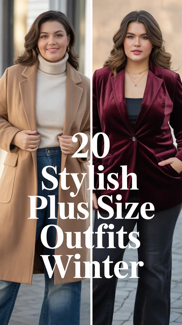 Stylish Plus Size Outfits Winter 2025–2026: Elegant Ideas for Women in Cold Weather