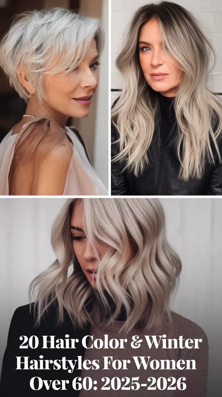 Hair Color & Winter Hairstyles for Women Over 60: 2025–2026 – Stylish Short & Natural Hair Trends