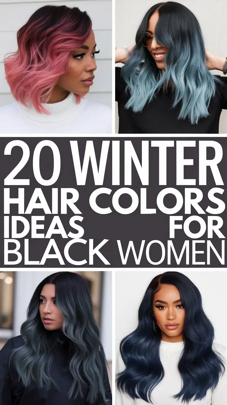 Winter 2025–2026 Hair Colors Ideas for Black Women: Stylish & Trendy Looks