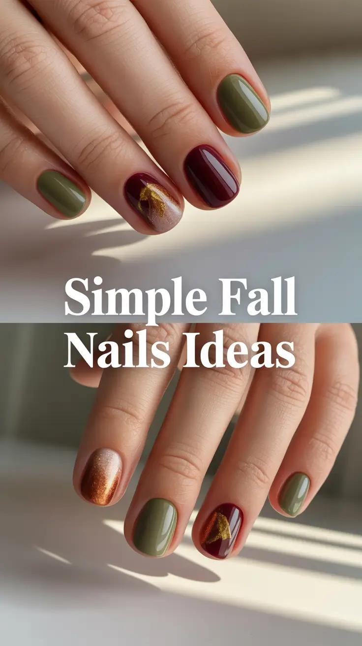 Simple Fall Nails Ideas 2025: Cute Autumn Designs for Every Style