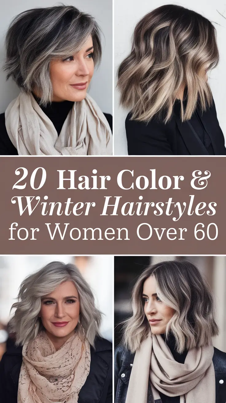 Hair Color & Winter Hairstyles for Women Over 60: 2025–2026 – Stylish Short & Natural Hair Trends