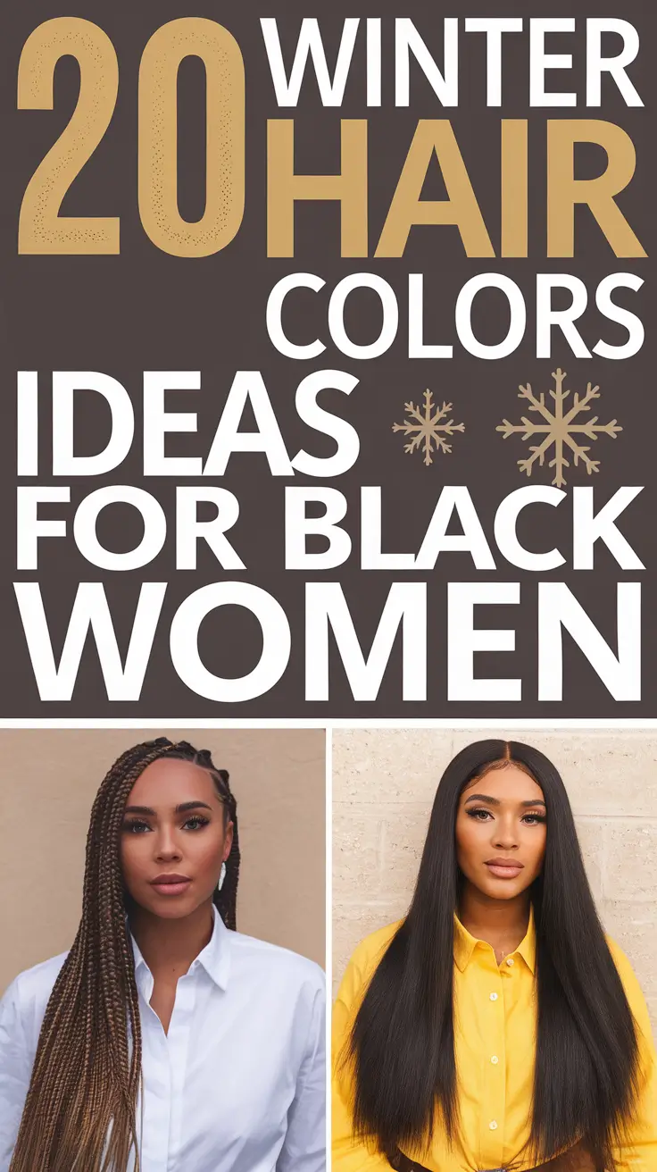 Winter 2025–2026 Hair Colors Ideas for Black Women: Stylish & Trendy Looks