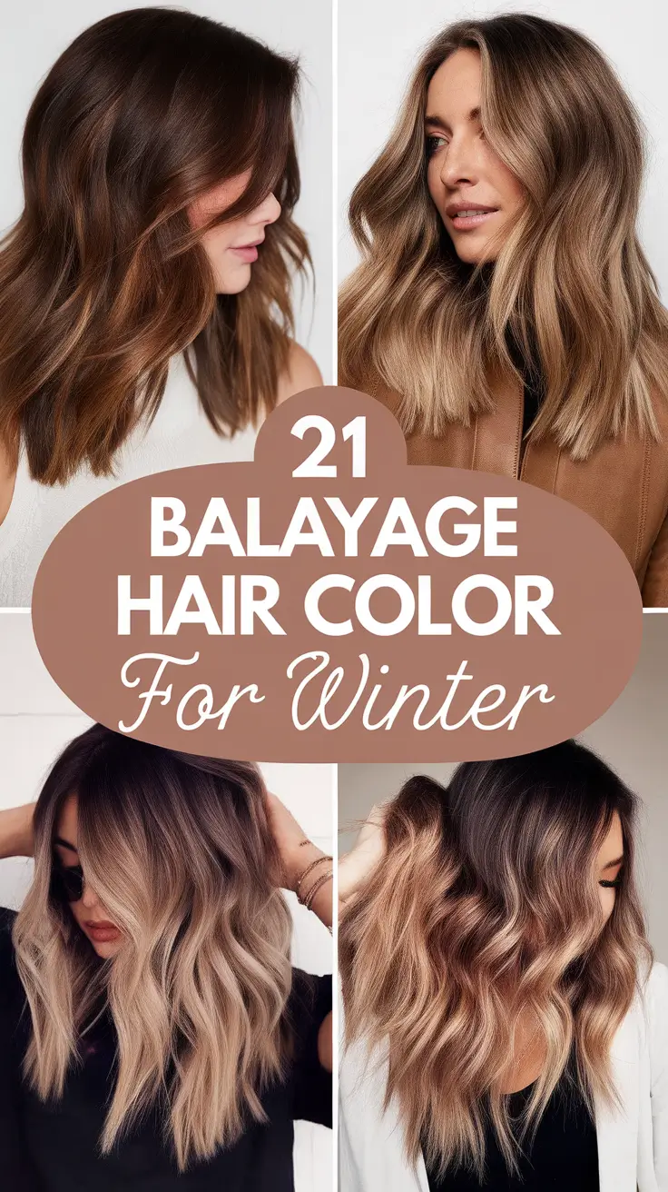 Balayage Hair Color for Winter 2025–2026: Chic Ideas for Brunettes and Blondes