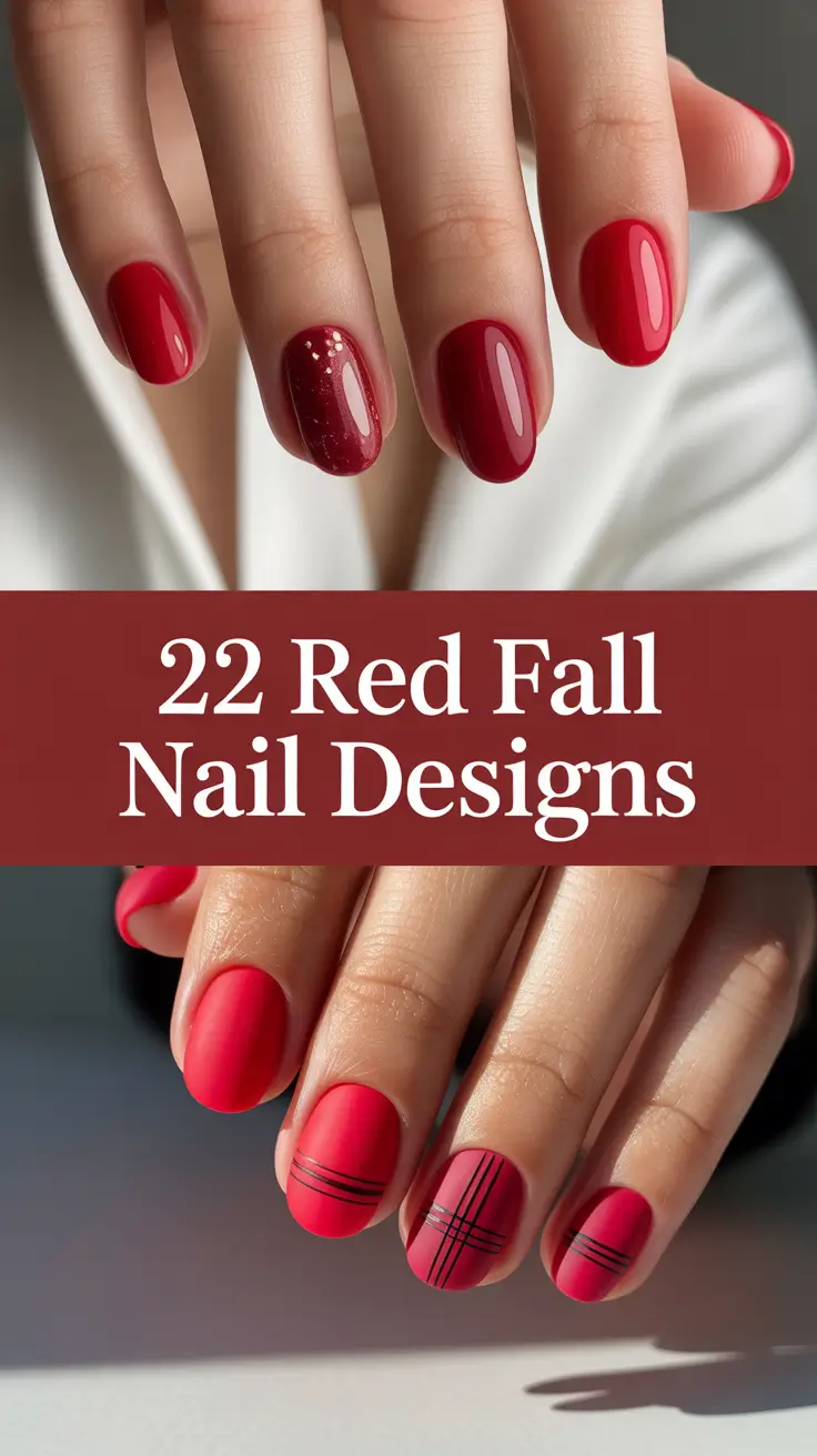 Red Fall Nail Designs 2025: Chic Ideas for Autumn Inspiration