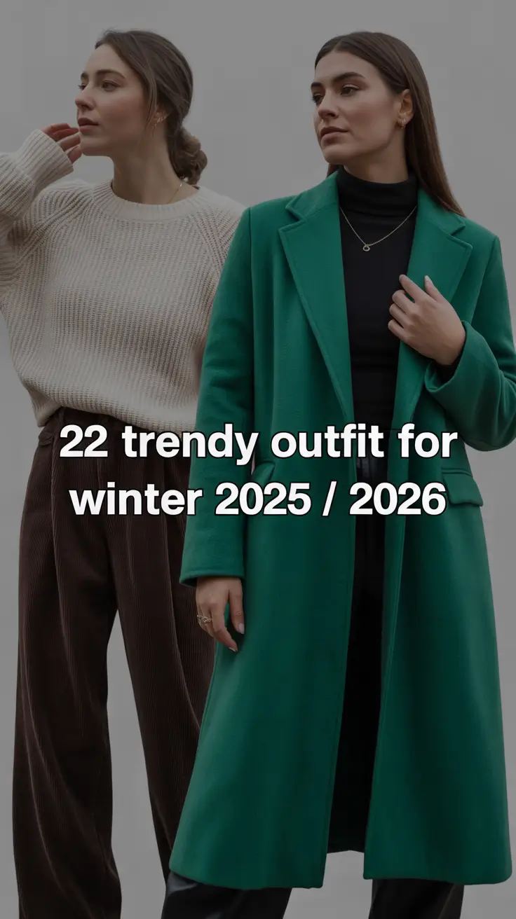 Trendy Outfit for Winter 2025 / 2026: Fresh Ideas for Women’s Casual & Dressy Looks