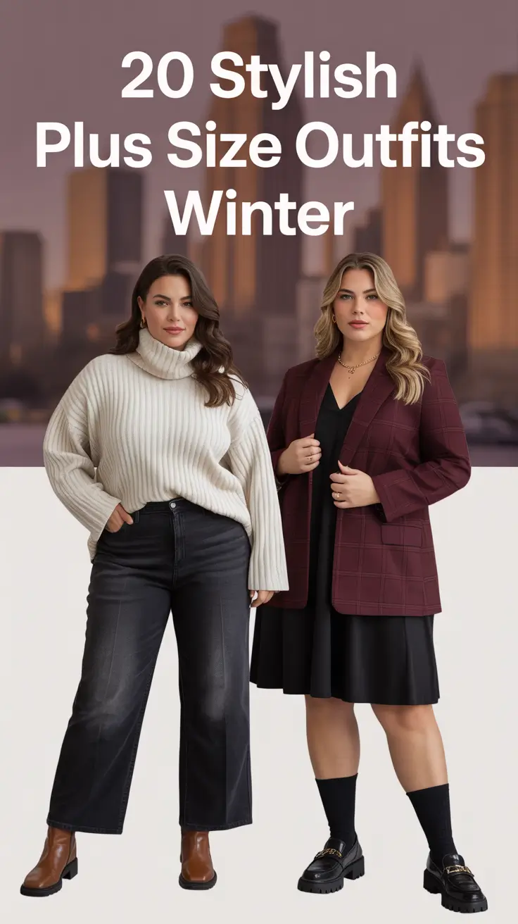 Stylish Plus Size Outfits Winter 2025–2026: Elegant Ideas for Women in Cold Weather