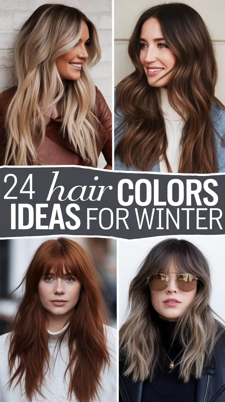 Hair Colors Ideas for Winter 2025–2026: Cool Trends for Blondes and Brunettes