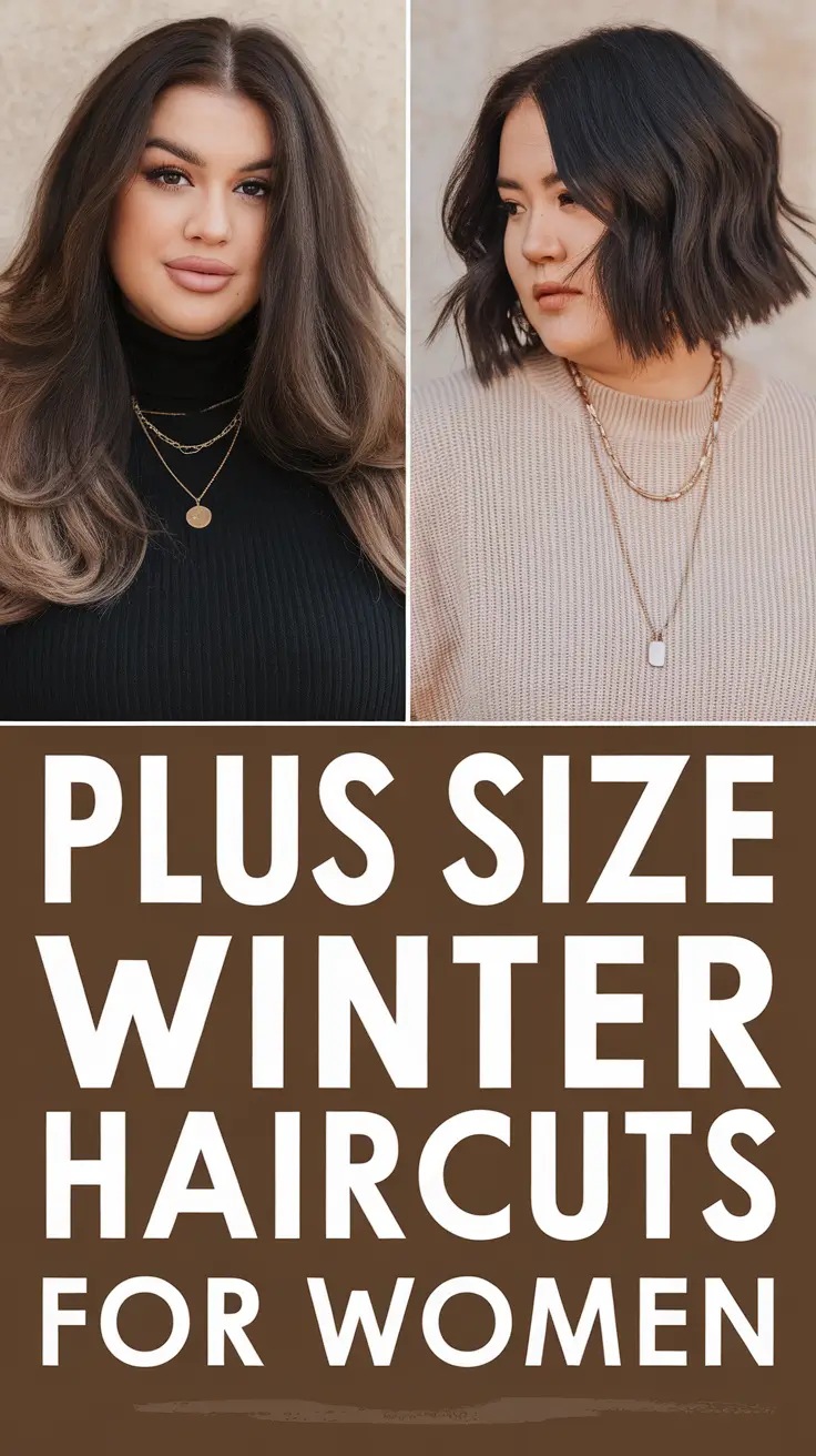 Plus Size Winter Haircuts for Women 2025 / 2026: Trendy Bob, Pixie, and Long Styles