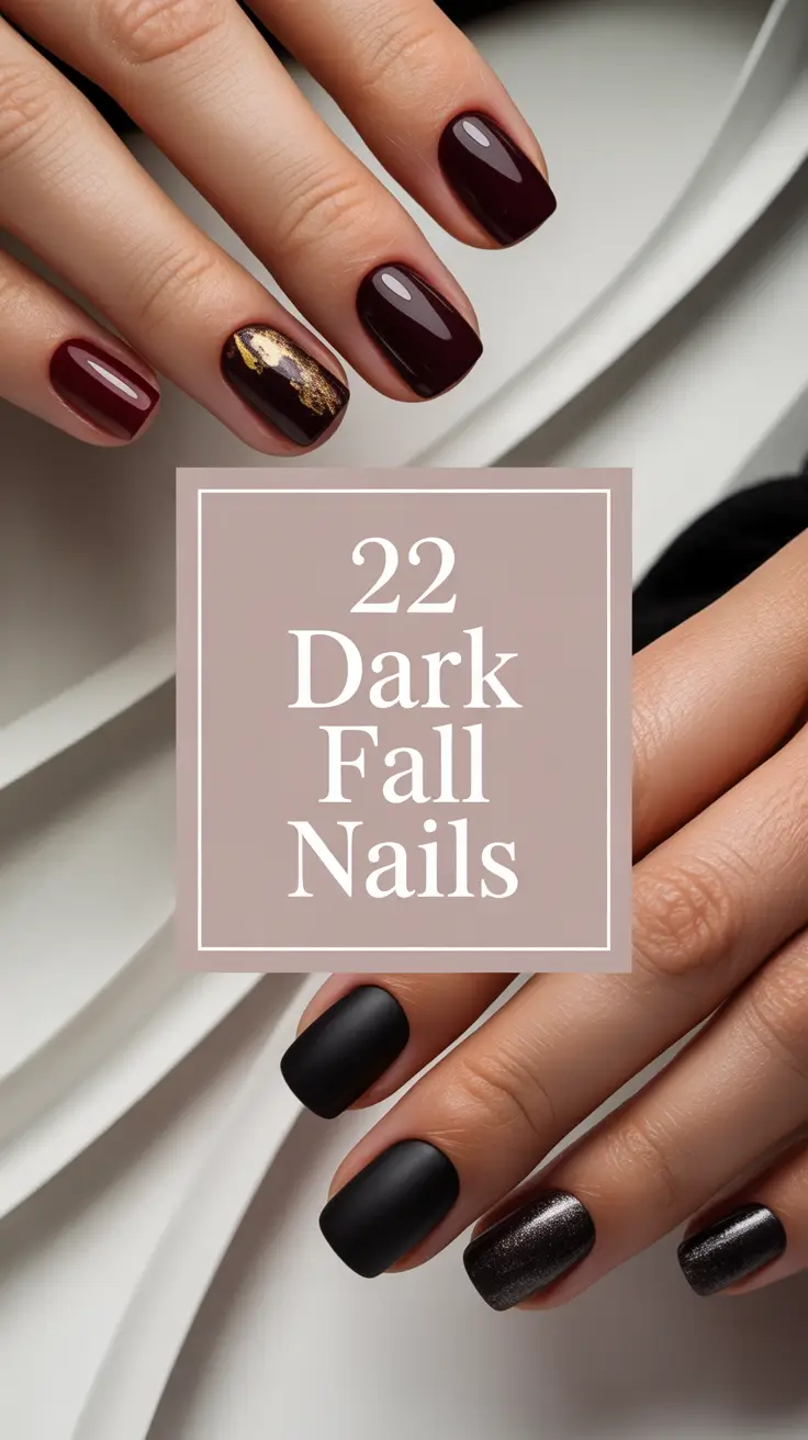 Dark Fall Nails 2025: Stunning Designs, Colors & Acrylic Inspo for Autumn