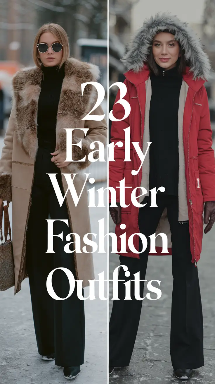 Early Winter Fashion Outfits 2025: Cute & Casual Inspiration for Women