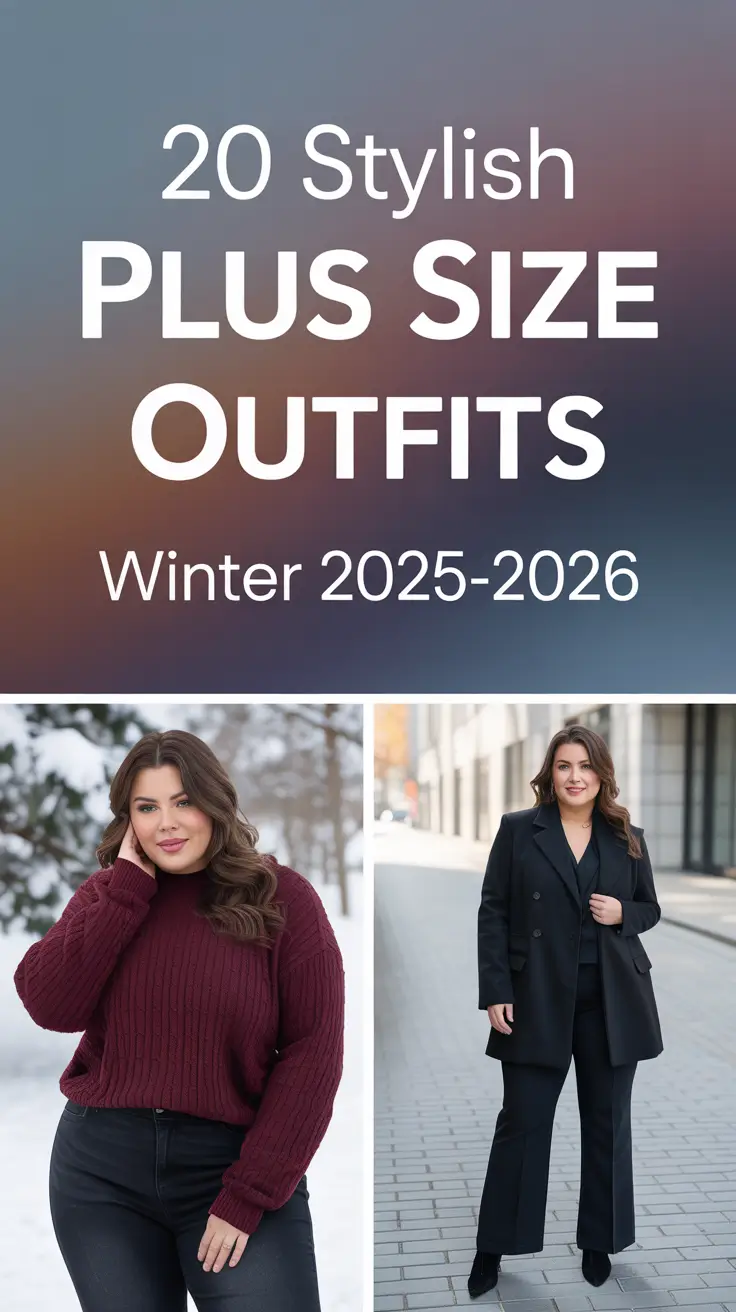 Stylish Plus Size Outfits Winter 2025–2026: Elegant Ideas for Women in Cold Weather